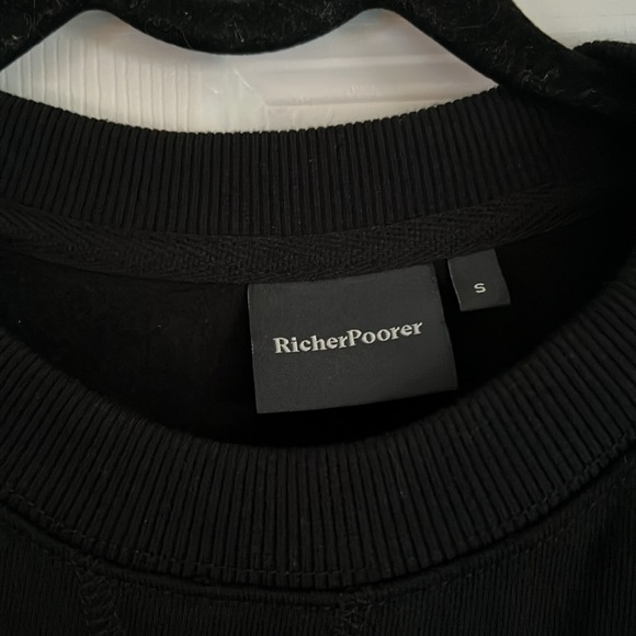 RicherPoorer Black Crewneck Sweater - Picture 2 of 8